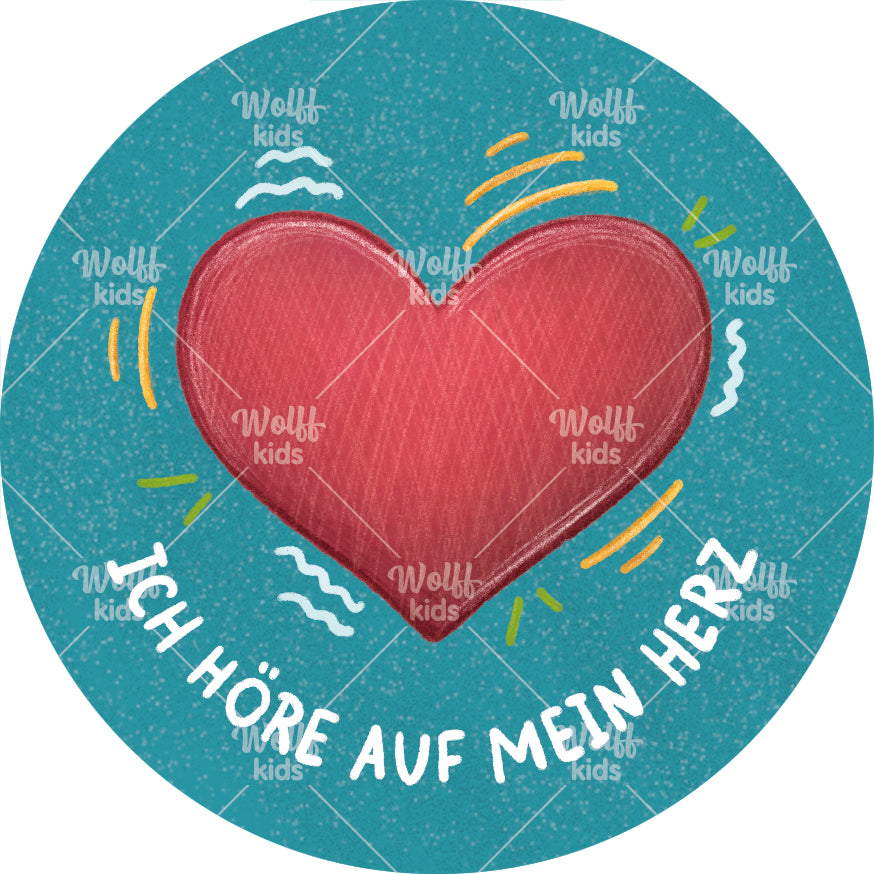 Einzelner Magnet: Ich höre auf mein Herz